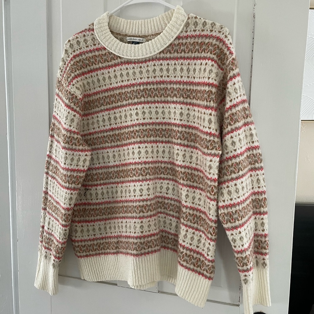 Patterned Knit Sweater